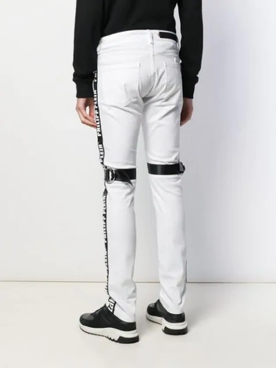 Shop Philipp Plein Straight Jeans In White
