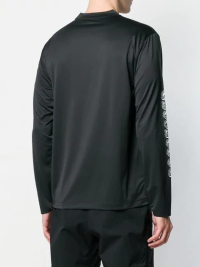 Shop Satisfy Round Neck Sweater In Black