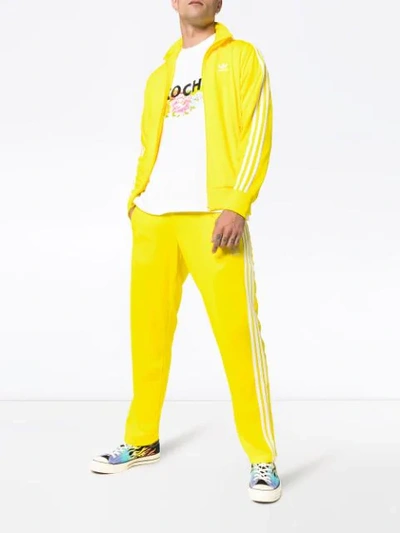 ADIDAS 条纹运动裤 - 黄色