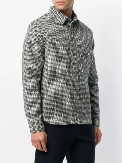 Shop Ami Alexandre Mattiussi Snap-buttoned Overshirt In Grey