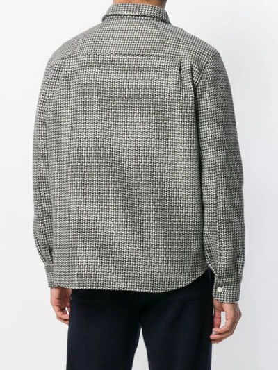 Shop Ami Alexandre Mattiussi Snap-buttoned Overshirt In Grey