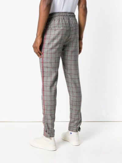 Shop Represent Checked Print Loose Trousers In White