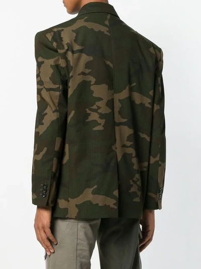 Shop Gosha Rubchinskiy Camouflage Hybrid Jacket In Green