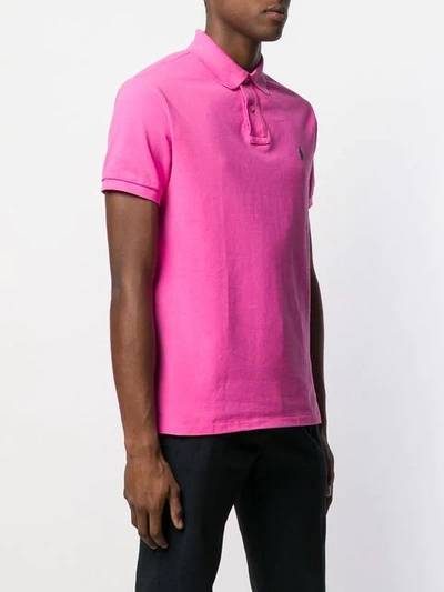Shop Polo Ralph Lauren Basic Polo Shirt In Pink