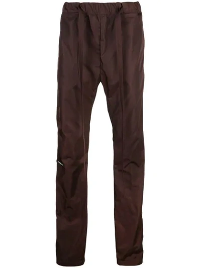 Shop Fear Of God Regular-fit Track Trousers In Purple