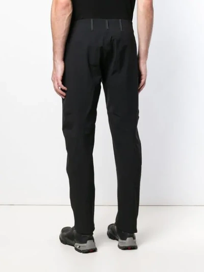 Shop Arc'teryx Straight Let Trousers In Black