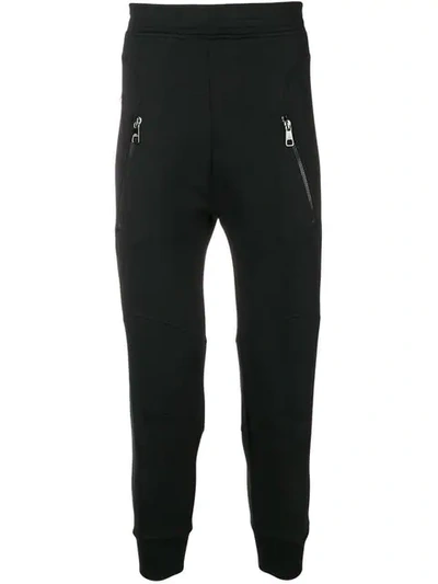 Shop Neil Barrett Moto Jogging Trousers In Black