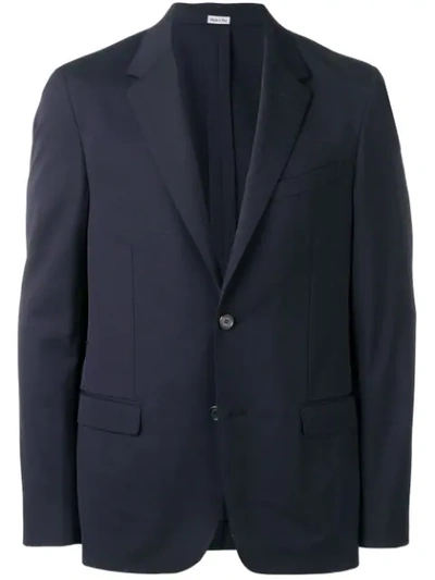 Shop Lanvin Single Breasted Blazer In Blue