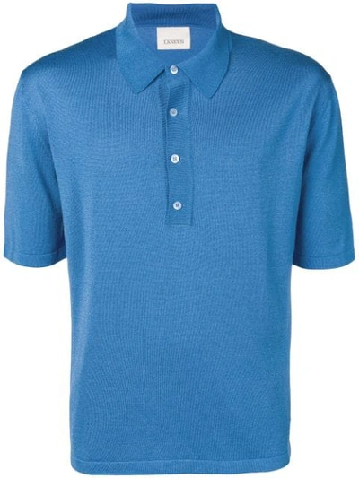 Shop Laneus Polo Shirt In Blue