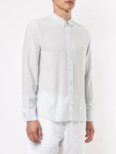 Shop Venroy Button-down Shirt In Blue