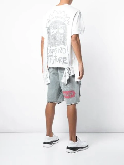 Haculla There's No Future Deconstructed Sweatshirt In White