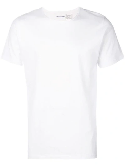 Shop Comme Des Garçons Shirt Crew Neck T-shirt In White