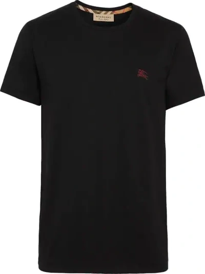 Shop Burberry Equestrian Knight Logo T In A1189 Black