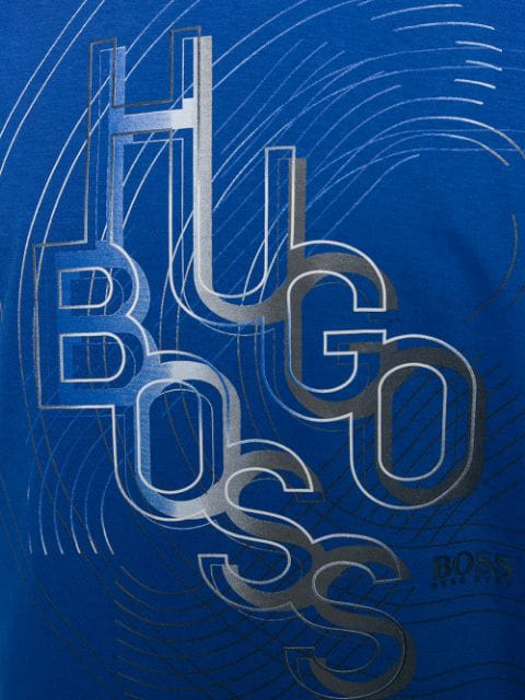 hugo boss blue and gold tracksuit