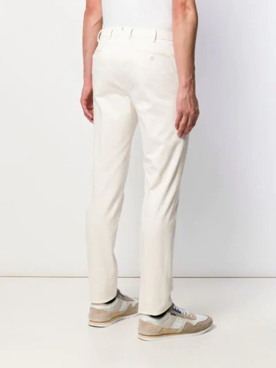Shop Loro Piana Straight Leg Trousers In White