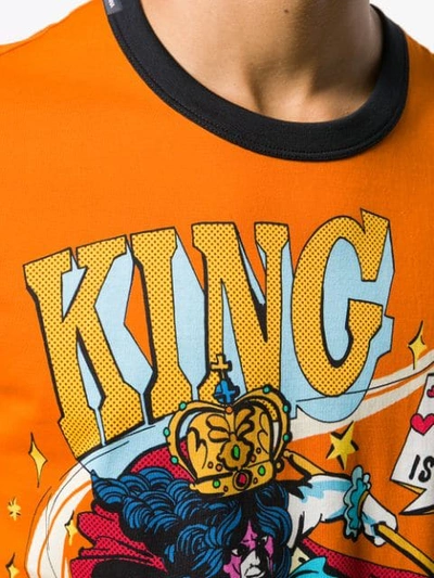 Shop Dolce & Gabbana Dg Super King Graphic Print T In Orange