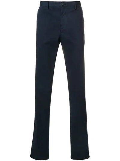 Shop Z Zegna Slim-fit Chinos In Blue