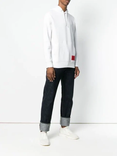 Shop Calvin Klein Jeans Est.1978 Calvin Klein Jeans Andy Warhol Printed Back Hoodie - White