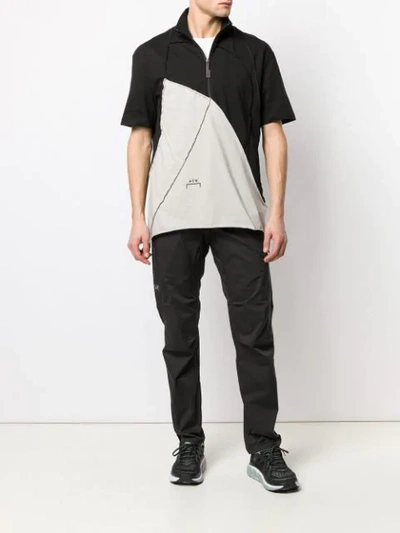 Shop A-cold-wall* Contrast Panel T-shirt In Black