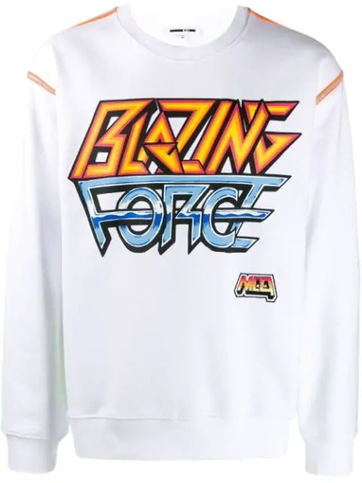 Shop Mcq By Alexander Mcqueen 'blazing Force' Sweatshirt In White