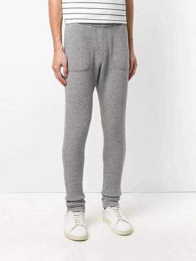 Shop Z Zegna Fitted Tracksuit Bottoms - Grey