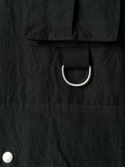 Shop Andrea Ya'aqov Military Shirt Coat In Black