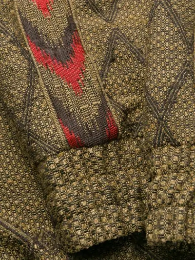 Shop Etro Embroidered Zipped Jacket - Neutrals