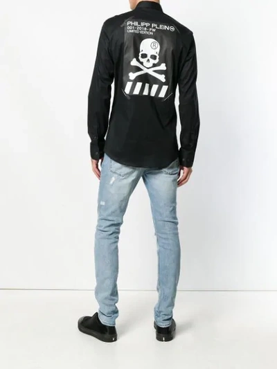Shop Philipp Plein Platinum Cut Skull Shirt In Black