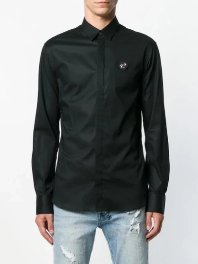 Shop Philipp Plein Platinum Cut Skull Shirt In Black