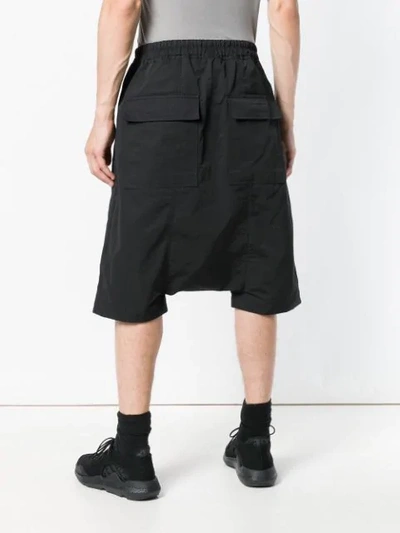 Shop Rick Owens Drkshdw Long Shorts In Black