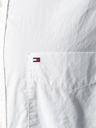 Shop Tommy Hilfiger Hemd Mit Kurzen Ärmeln In White