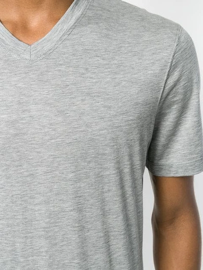 Brunello Cucinelli V-neck T-shirt In Grey