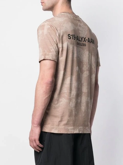 Shop Alyx Camouflage Logo T-shirt In Neutrals