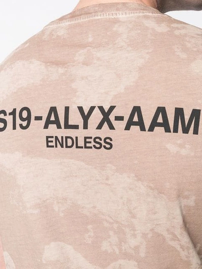 Shop Alyx Camouflage Logo T-shirt In Neutrals