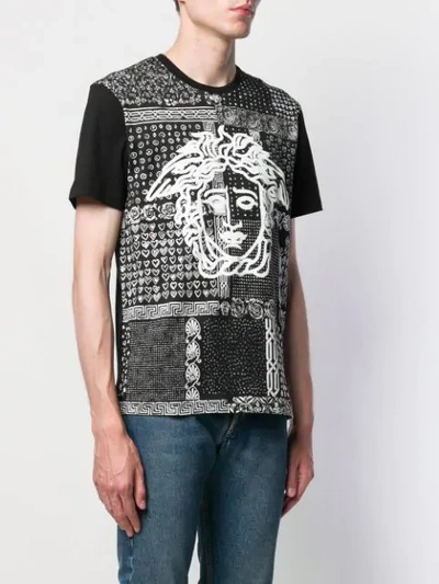 Shop Versace Medusa Print T In A708 Nero+stampa