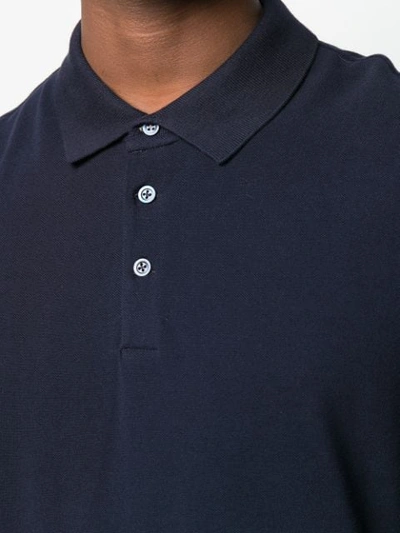 Shop Brunello Cucinelli Classic Polo Shirt In Blue