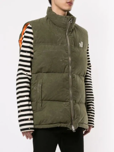 READYMADE PADDED GILET - 绿色