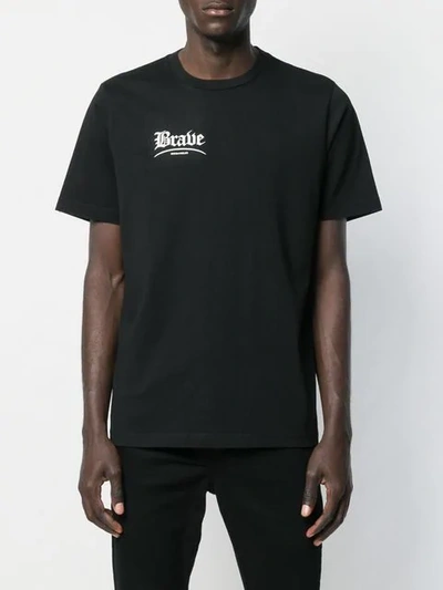 Shop Diesel Brave T In Black