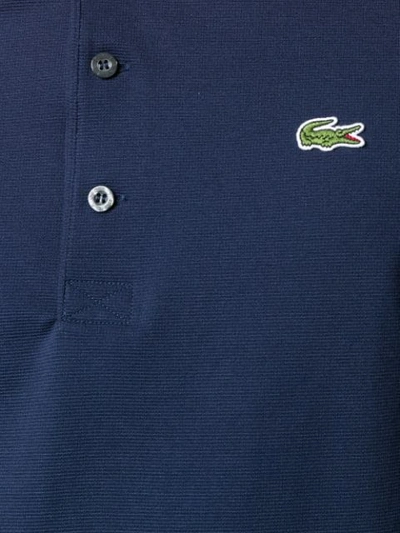 LACOSTE EMBROIDERED LOGO POLO SHIRT - 蓝色