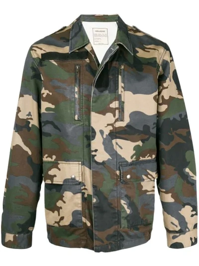 Shop Zadig & Voltaire Zadig&voltaire Kido Camouflage Jacket - Multicolour