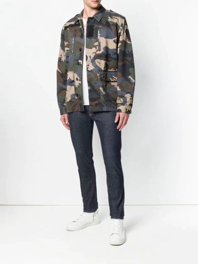 Shop Zadig & Voltaire Zadig&voltaire Kido Camouflage Jacket - Multicolour