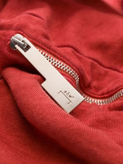 Shop A-cold-wall* Back Pocket Zipped Hoodie - Red