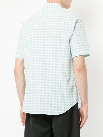 Shop Cerruti 1881 Short Sleeve Checked Shirt In Green