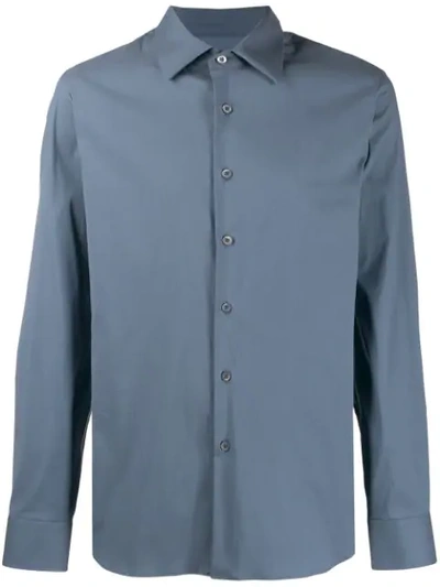 Shop Prada Tailored Classic Shirt In Blue