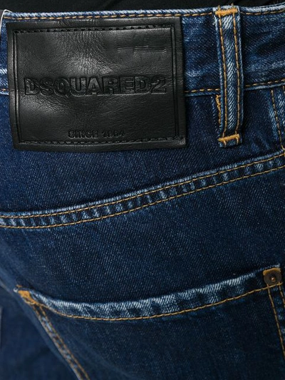 Shop Dsquared2 Straight Leg Jeans In Blue