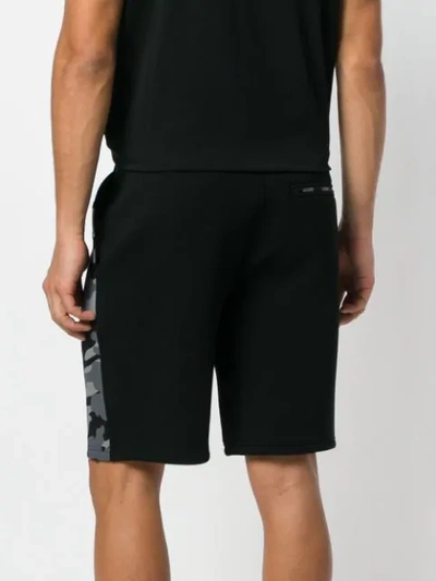 camouflage panel shorts