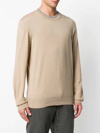 Shop Maison Margiela Elbow Patch Sweater In Brown