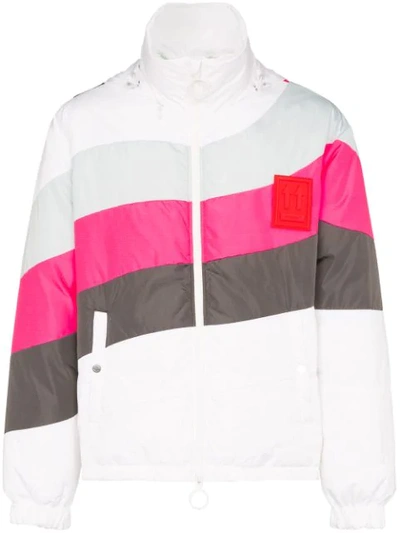 Shop Off-white Gesteppte Daunenjacke - Weiss