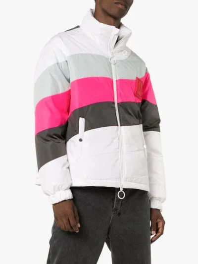 OFF-WHITE QUILTED DOWN-FILLED JACKET - 白色