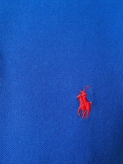 Shop Polo Ralph Lauren Classic Logo Polo Top In Blue